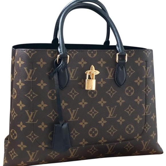 flower zipped tote mm